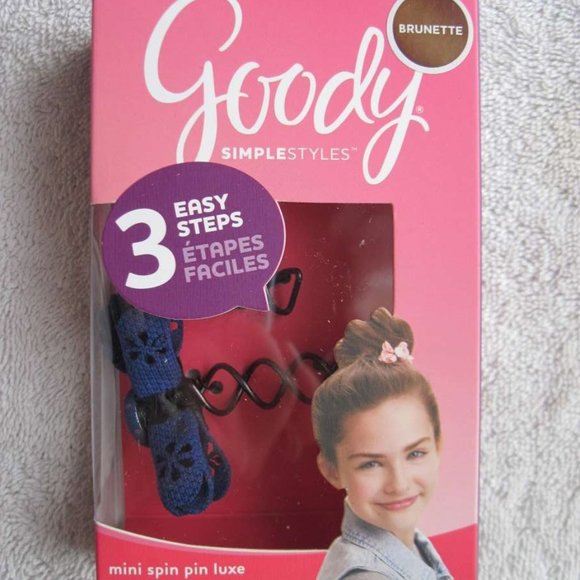 Goody Simple Styles Mini Spin Pins Bun Spiral Updo Hair Accessory Pin Light Dark - Picture 13 of 13